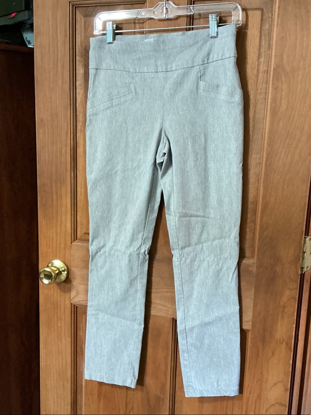 Joe B Light Gray Slim Ponte Pants